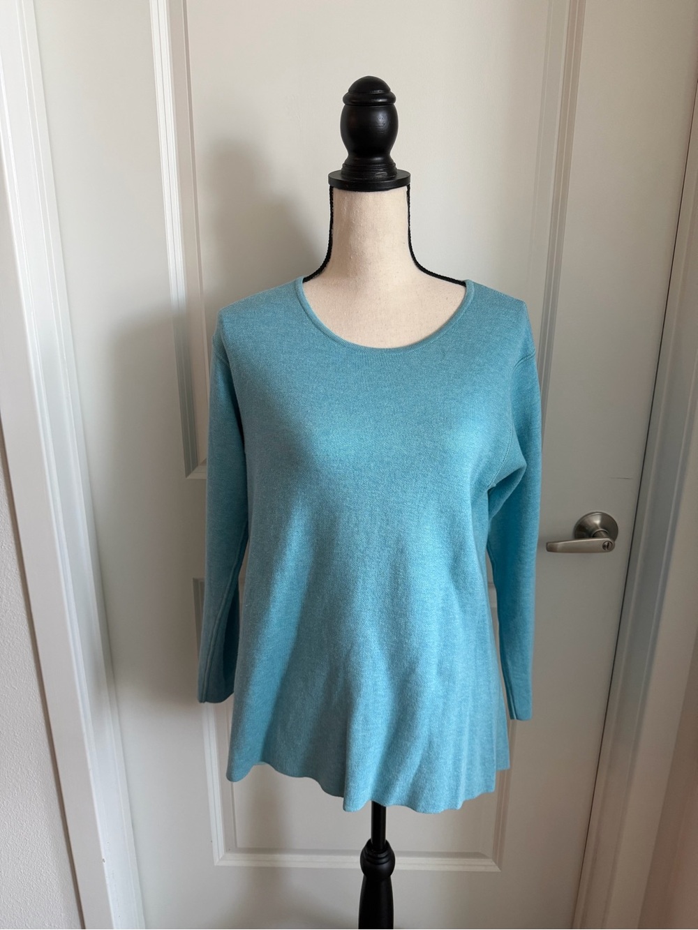 J. Jill Aqua Knit Sweater Top